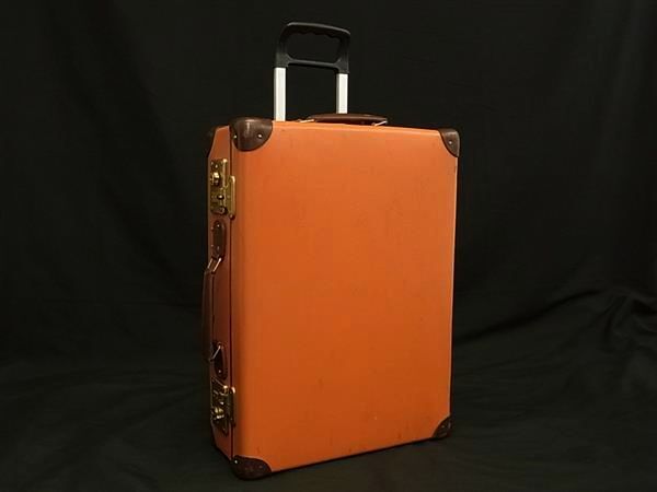 中古】無印良品 MUJI ハードキャリー 85L スーツケース オレンジの落札