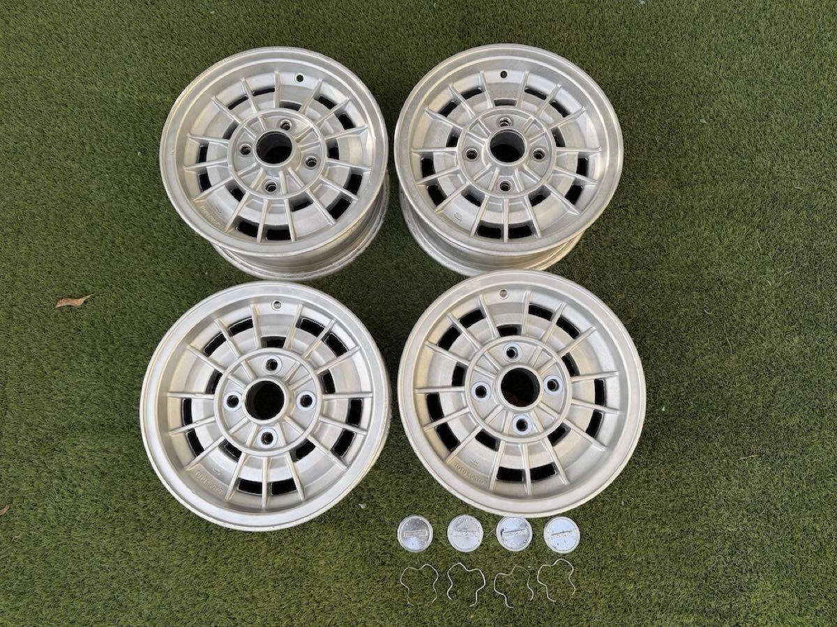 エンケイ マグ メッシュ ENKEI MAG 旧車 114.3 4H 5.5J+14 4本 AE86に