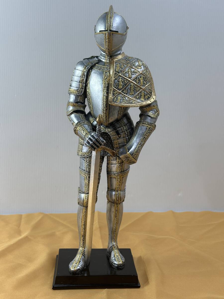《心》 西洋甲冑 プレートアーマー 鎧騎士 ナイト 槍付き 等身大 180cm