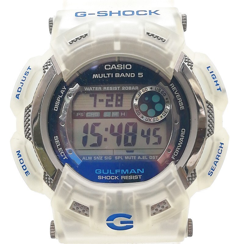 中古】CASIO G-SHOCK DW-9700-1 美品 GULFMAN ガルフマン タフソーラー