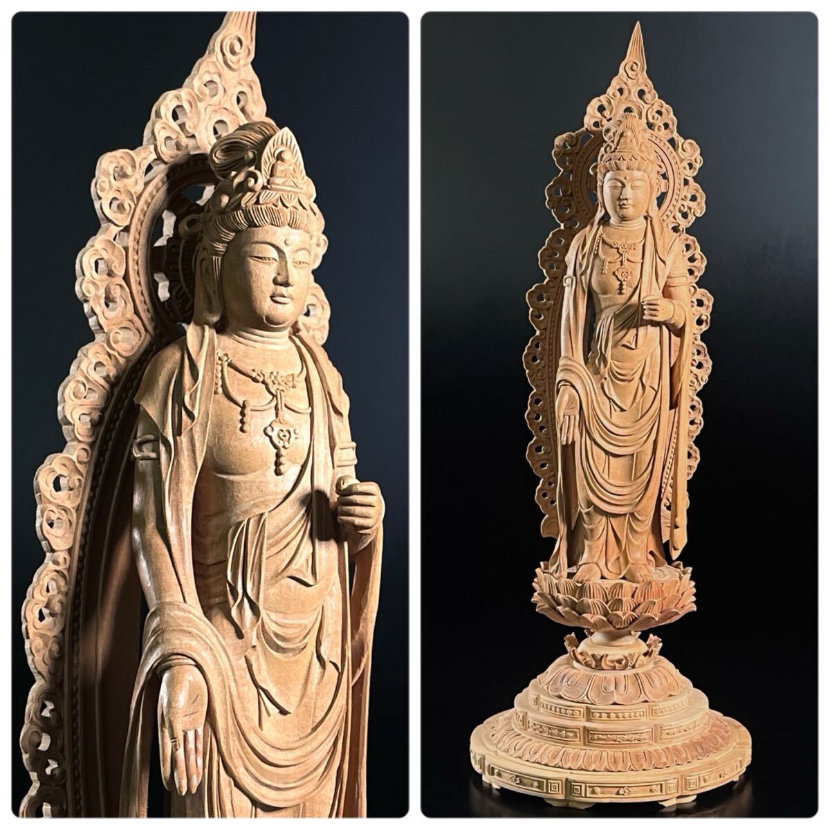 J235◇彫刻家 【西村雅之】作 木彫 「上宮太子」 共箱付属 秀逸作 高村