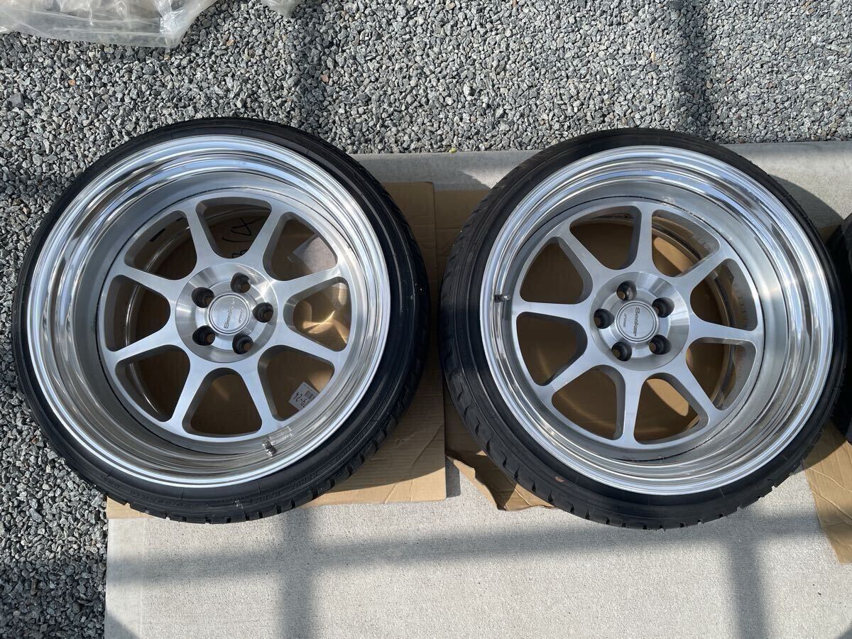 中古】WORK seeker シーカー CX 18インチ 11J 4穴 PCD100 4本セット の