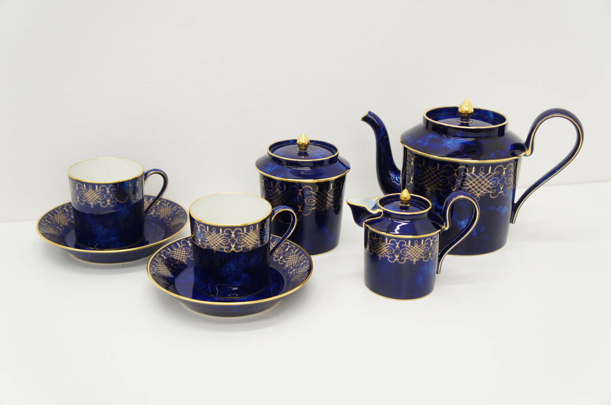 新品】☆新品未使用☆美濃焼 天下一筑後窯☆波唐草 カップ&ソーサー 5