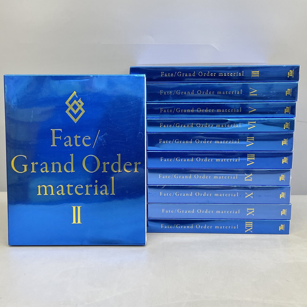Fate/complete material　Ⅰ～Ⅴ　アレ本　セット　boxつき やや傷や汚れあり】中古 Fate/complete material 1～5＋アレ本 他8冊