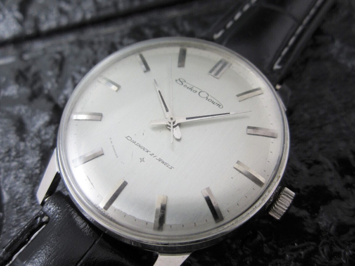 ③ SEIKO セイコー CROWN クラウン J14066 19石 メンズ 手巻き 腕時計 