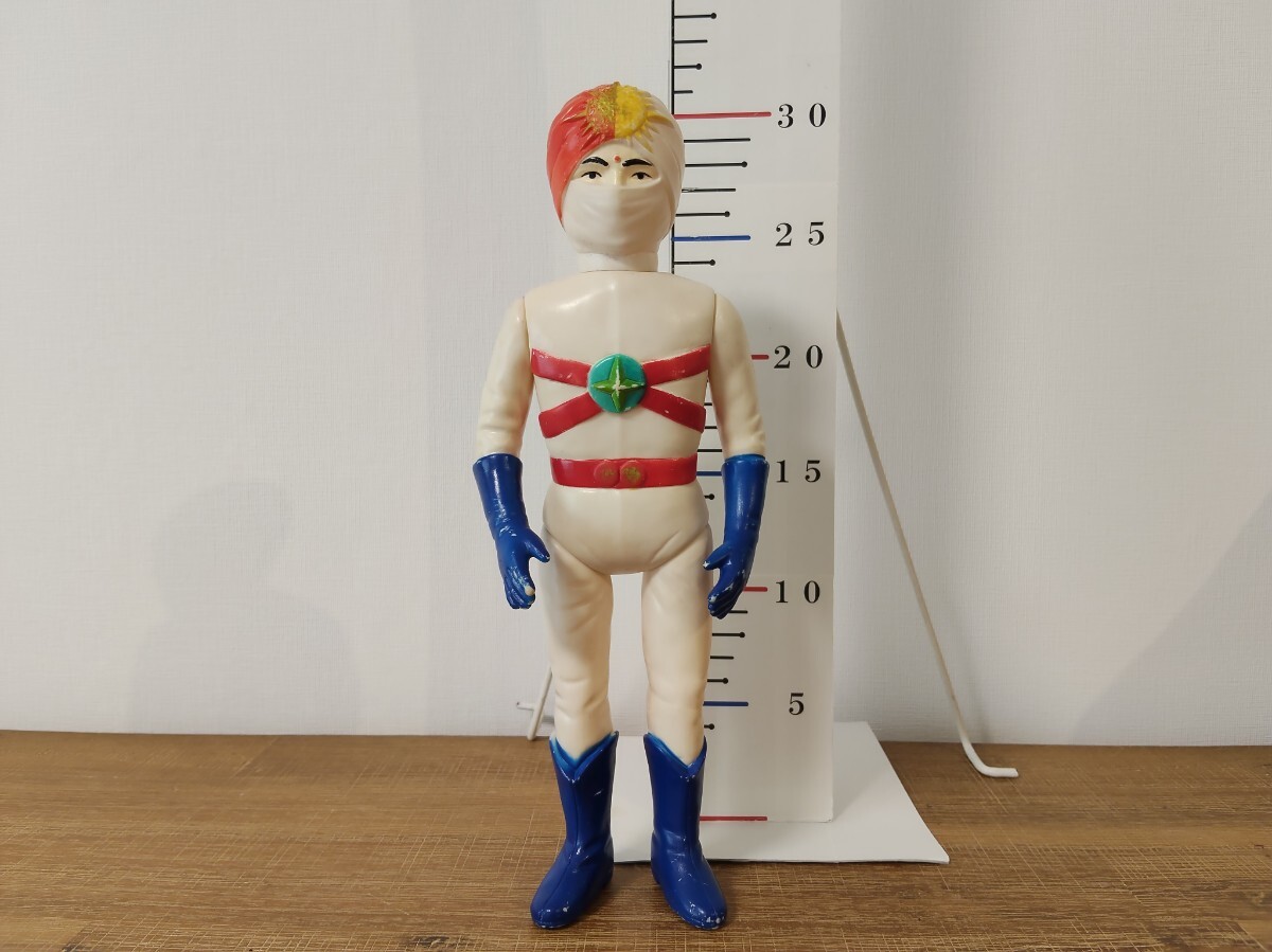 中古】特撮 ヒーロー ソフビ レインボーマン タカトク バンダイ 人形