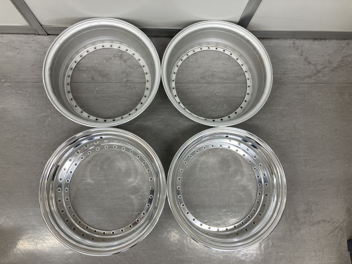 WORK☆19インチ 3ピース用アウターリム☆2インチ( 68mm )リップ☆2個