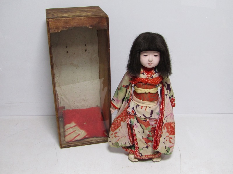 大きな市松人形 三津路 着物 女の子/少女 日本人形の落札情報詳細