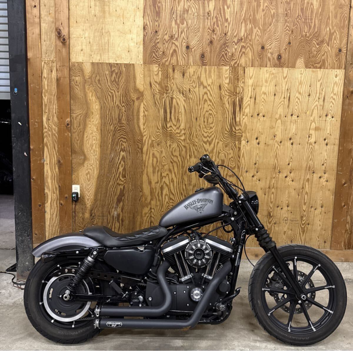 中古】◎スポーツスター 純正ホイールセット（13本スポーク ブラック