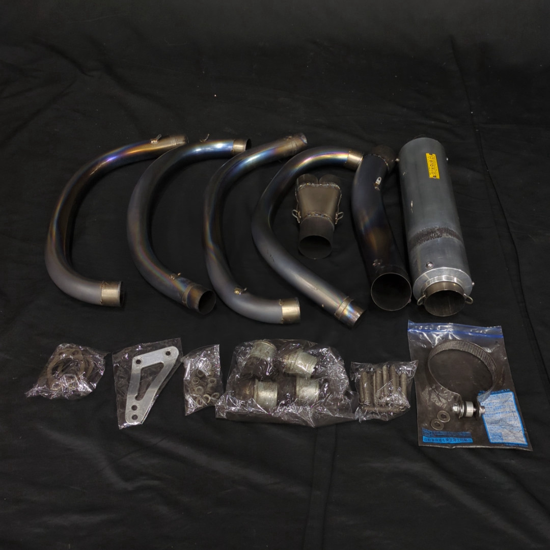 中古】【A645】 GPZ900R JB-POWER BITO R&D チタン手曲げマフラーの
