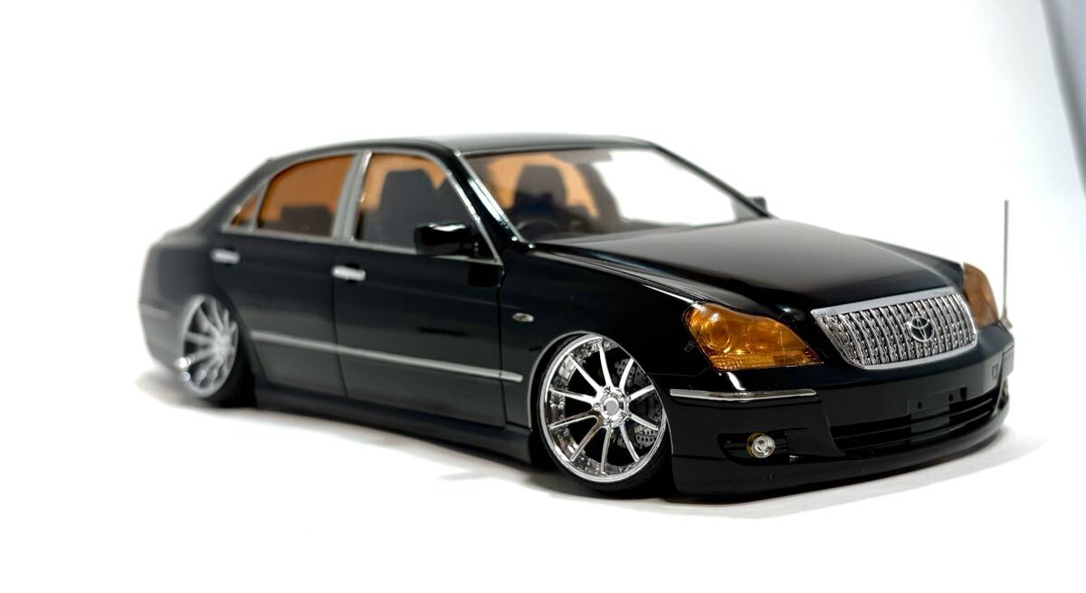 1/24 アオシマ Y33シーマ VIPCAR 完成品 目立った傷や汚れなし】1/24 アオシマ Y33シーマ CIMA VIPCAR 車高短