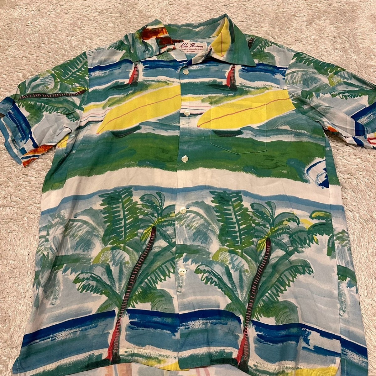 Aloha Blossom THE BARBA TOKYO アロハブロッサム アロハシャツ 36の