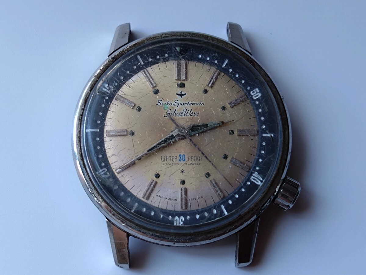 1960年代/ セイコー・スポーツマチック 初期型 17石自動巻き（**金張り