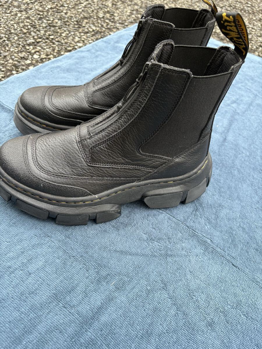 Dr.Martens × Agyness Deyn AGGY STRAP ベルクロ ジップ ブーツ 黒 UK4
