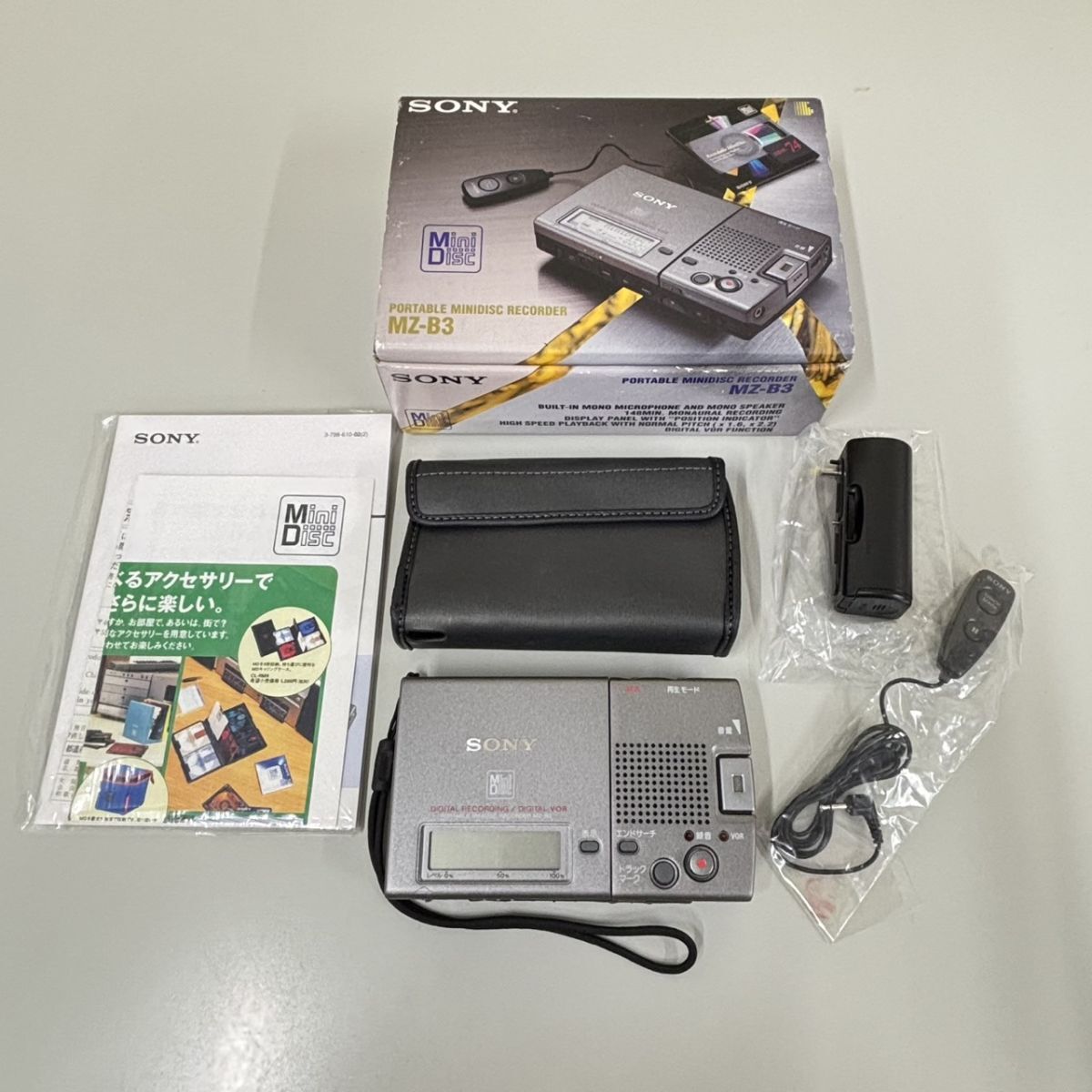 AIWA アイワ Minidisc Recorder ポータブル MDレコーダー AM-F3 説明