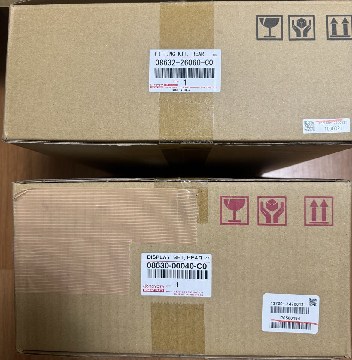 トヨタ後席ディスプレイ(V11-R62C)用フィッティングキット(80
