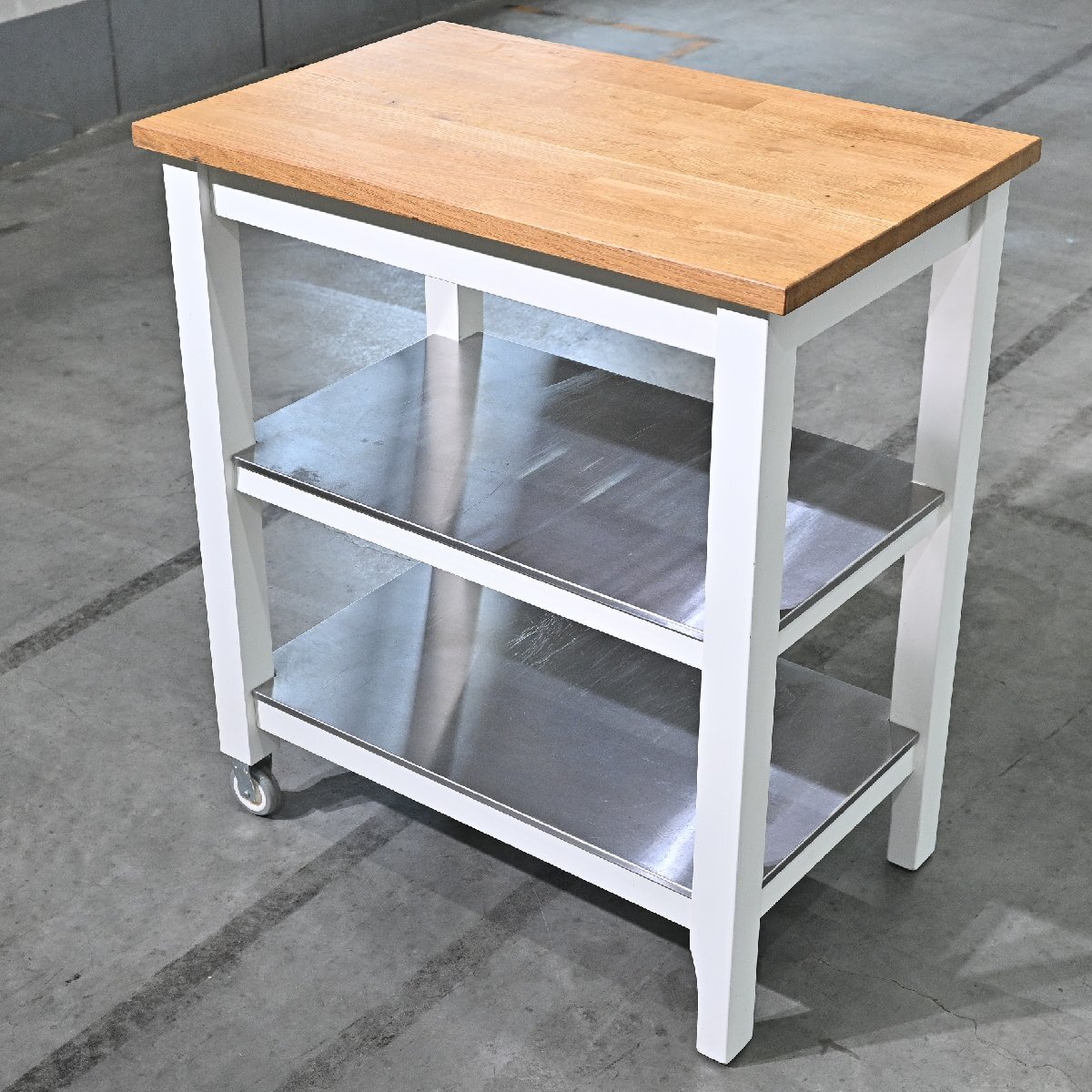 中古】【引取のみ】used IKEA イケア アイランドキッチン STENSTORP
