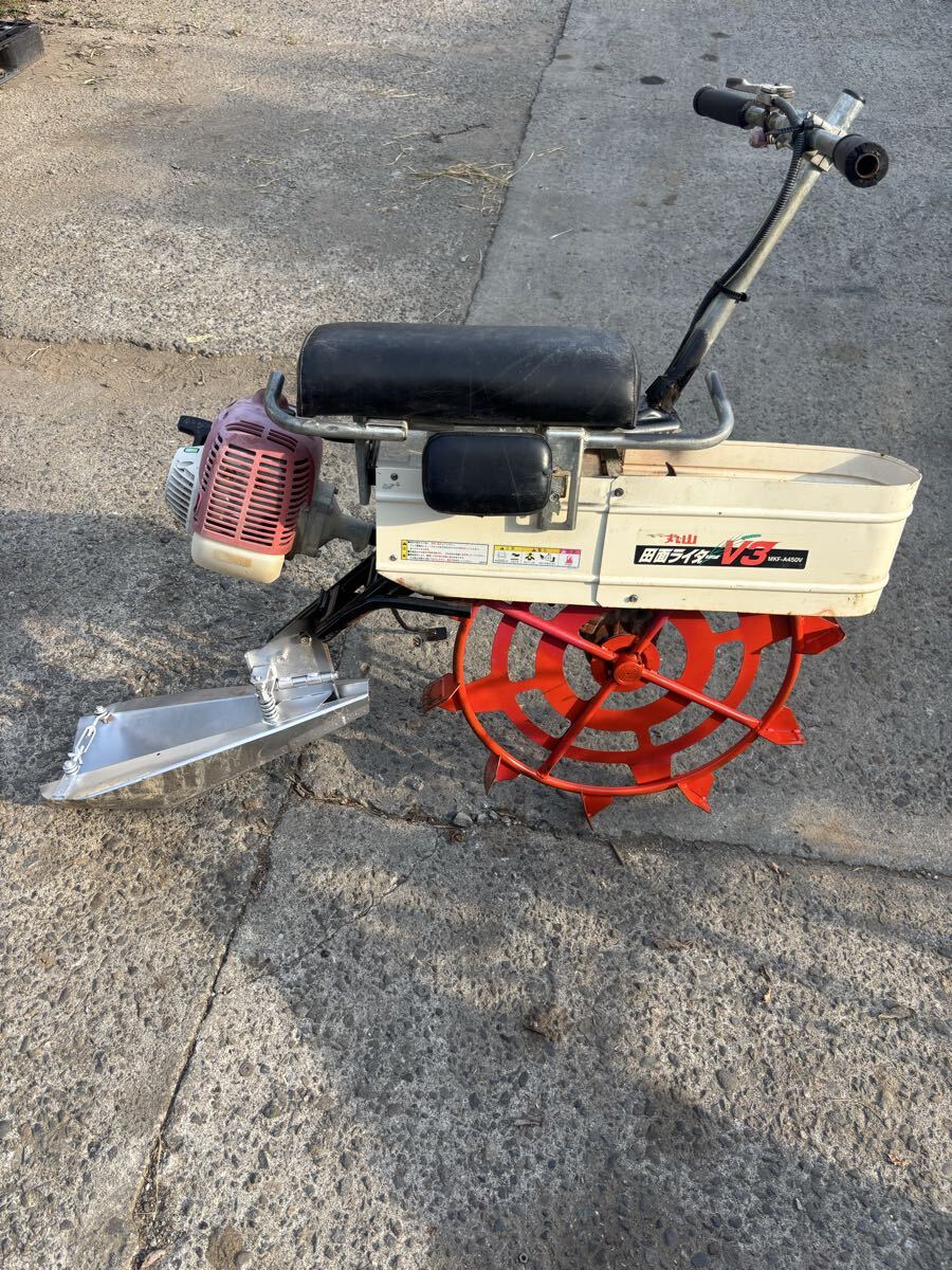 中古】田面ライダー V3 MKF-A450V 乗用溝切機 丸山 中古 溝り機機 水田