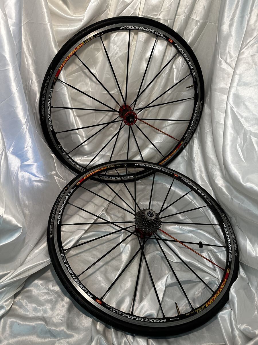 MAVIC KSYRIUM ELITE シマノフリー シルバー 前後セット 中古 純正