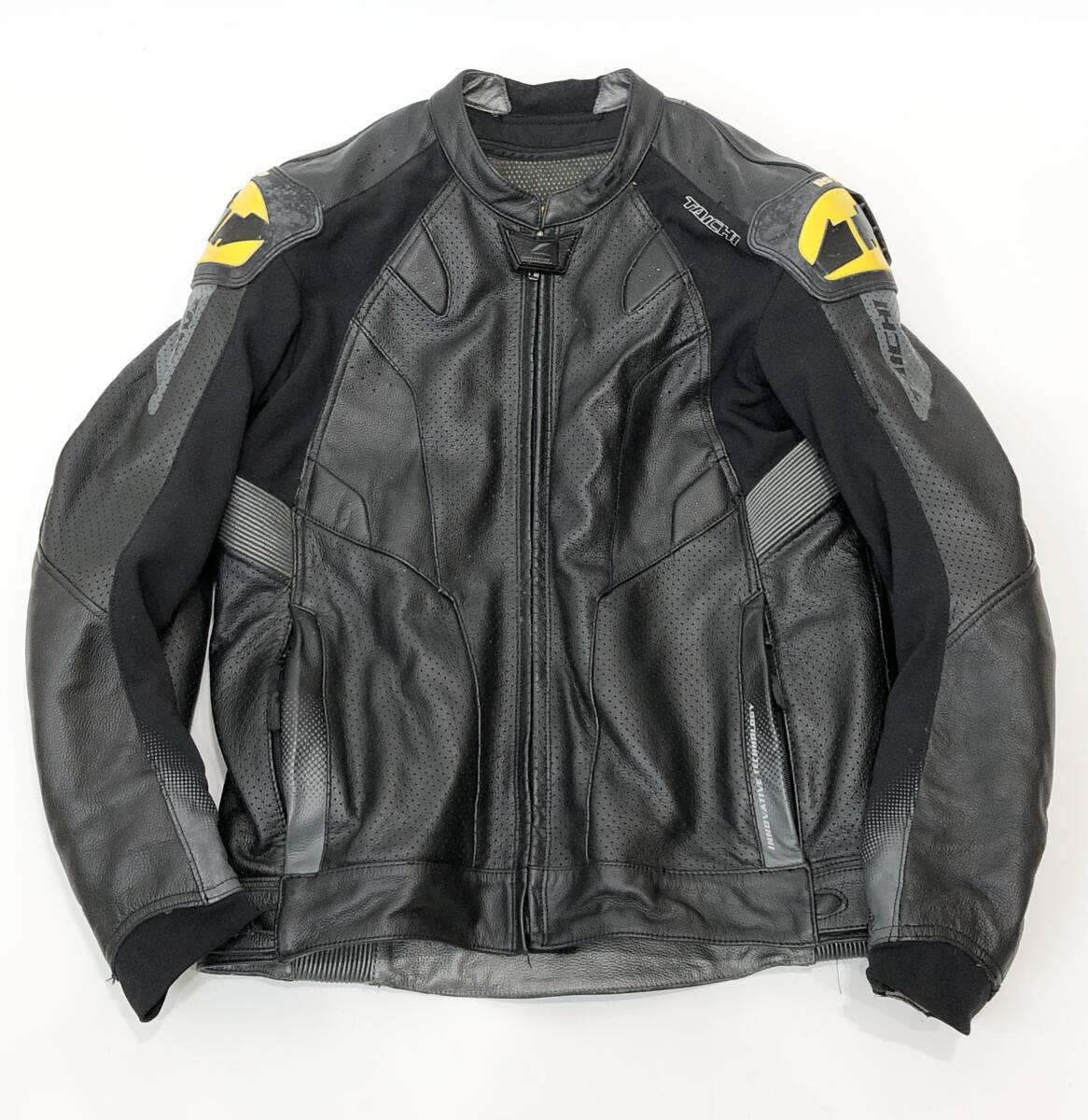 □美品4.5万□RSタイチ コア1 レザージャケット 46サイズ（S）肩肘