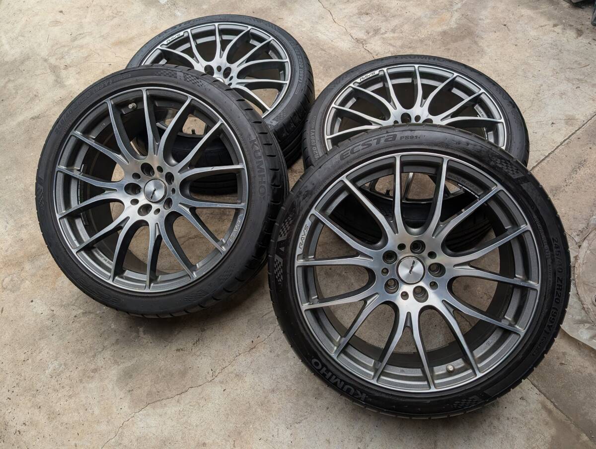 中古】RAYS HOMURA 2×9 20インチ レイズ ホムラ 2×9 ホイール の落札