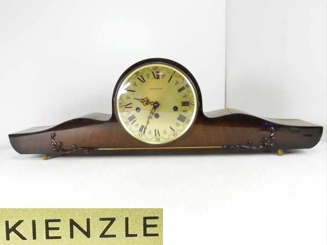 中古】KIENZLE(キンツレ) 置時計 ドイツ製 ウエストミンスターチャイム