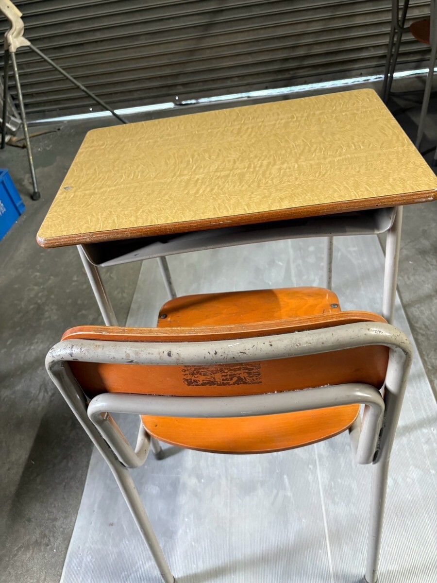 中古】KOKUYO/コクヨ 学校机椅子セット☆166～179cm サイズ1号/学習