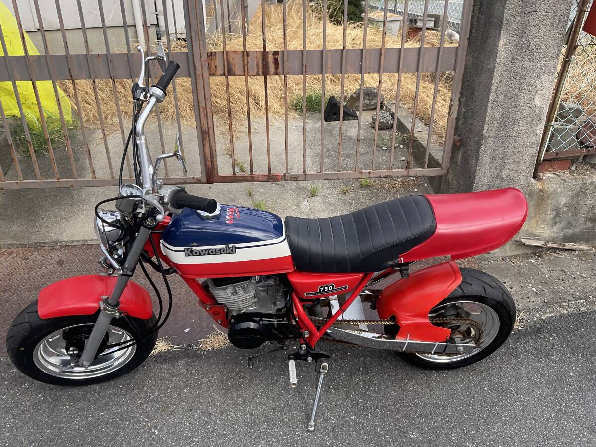 塗装後未使用です。】エイプ50用 CB750F仕様外装セット塗装し