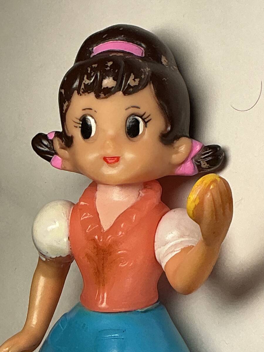 やや傷や汚れあり】当時物 S.K.H ひみつのアッコちゃん ソフビ人形 高