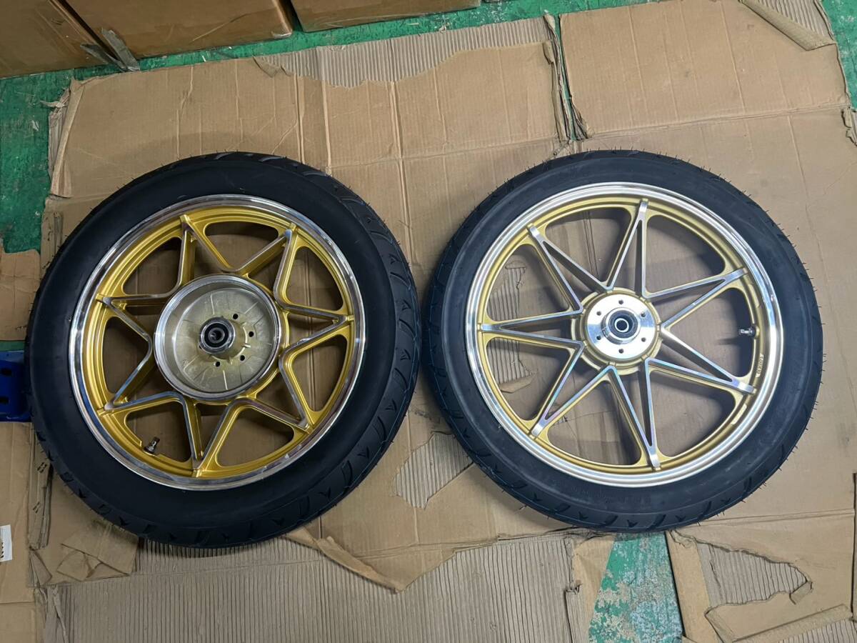 中古】GSX400E 刀 後期型 スズキ純正 ホイール Wディスク用 前後18