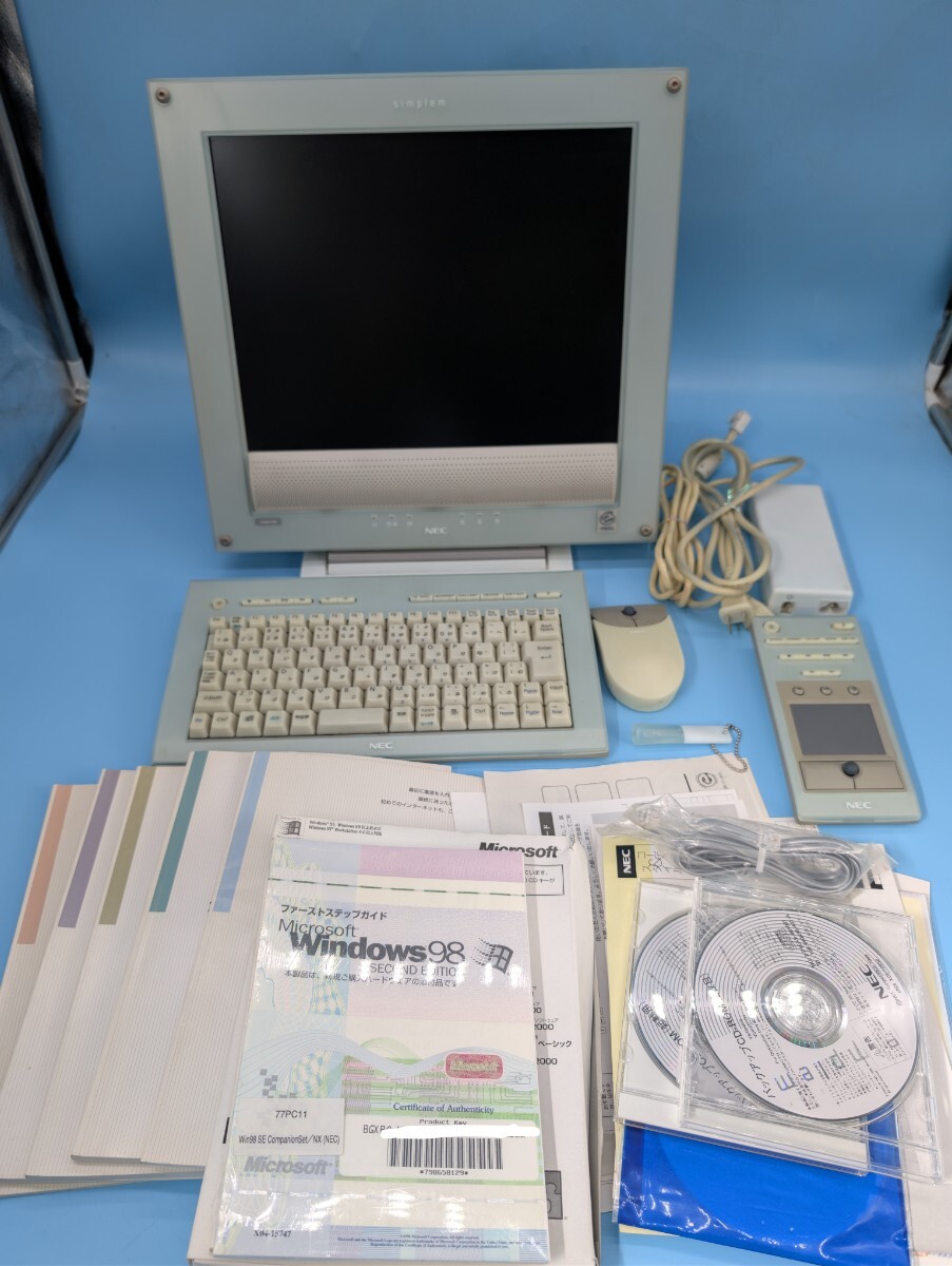 〇 NEC PC-9821 XA7/C8 デスクトップパソコン Windows98 キーボード