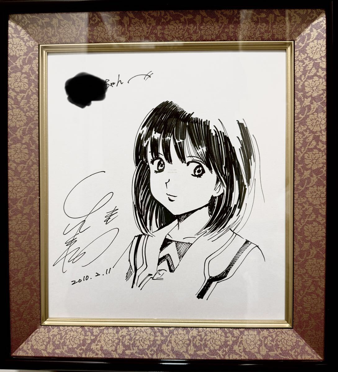 送料無料 桂正和直筆サイン入りイラスト色紙 I''s 葦月伊織 アイズの