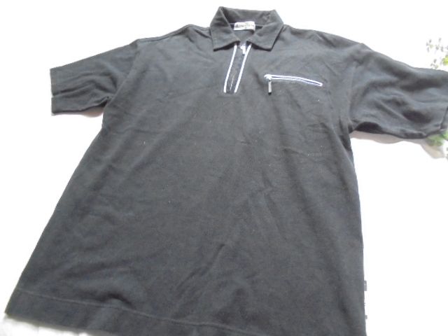 中古 Santafe サンタフェ 半袖ポロシャツ 黒 メンズサイズ04 ジップアップ 9 12 の落札情報詳細 ヤフオク落札価格情報 オークフリー