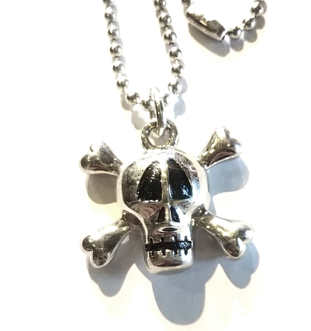 00s OLD STUSSY ステューシー スカル クロスボーン ネックレス OLD