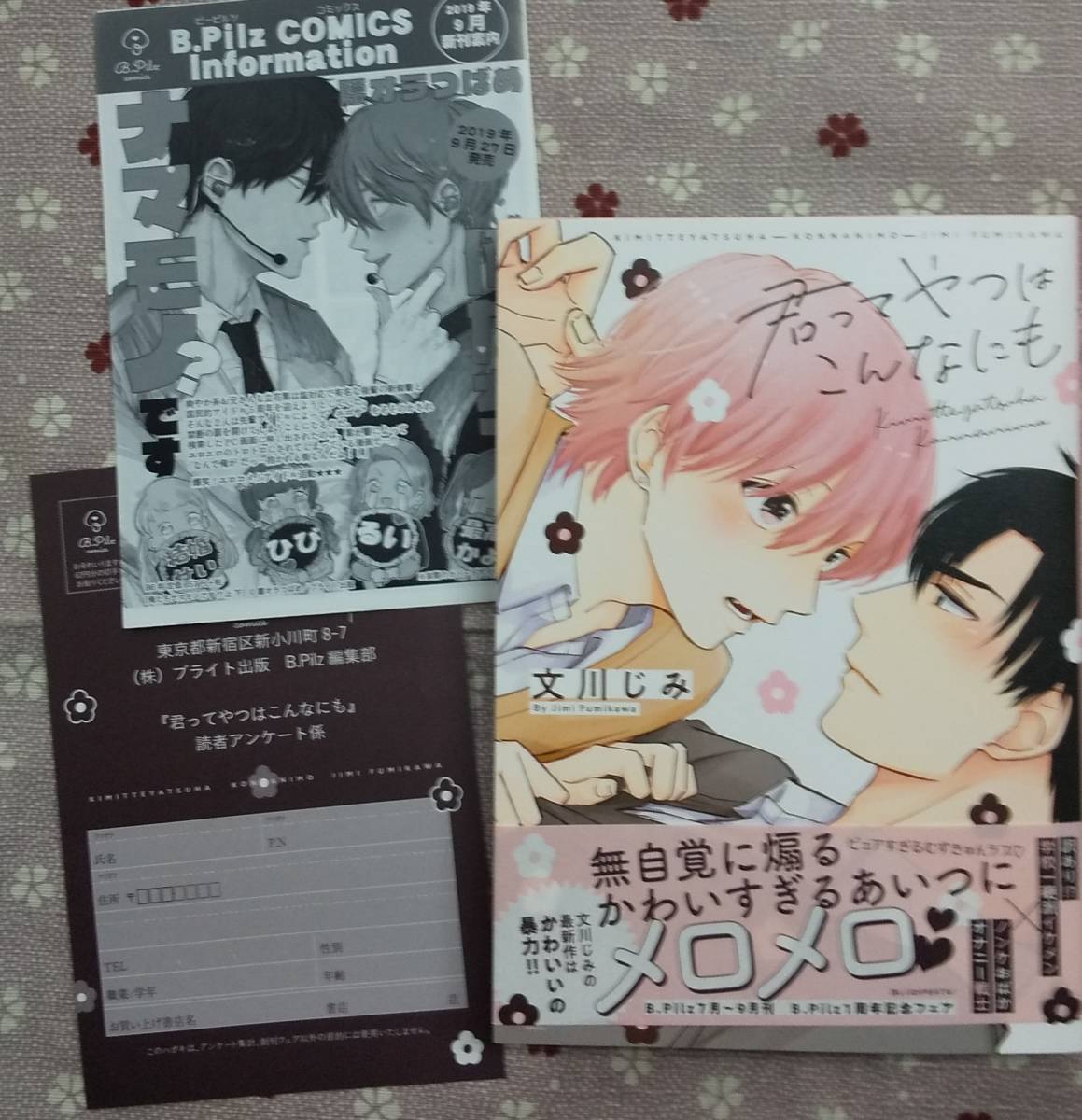 ☆8月新刊 直筆サイン本 文川じみ 君ってやつはこんなにも イラスト