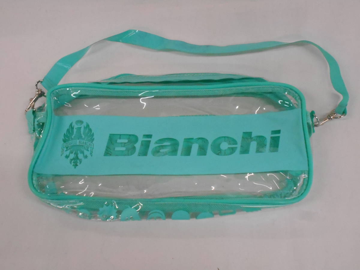 白kb 549 Bianchi ビアンキ 劇場版 弱虫ペダル 荒北靖友 コラボ クリアミニバッグ ポーチ チェレステカラー Fu の落札情報詳細 ヤフオク落札価格情報 オークフリー スマートフォン版