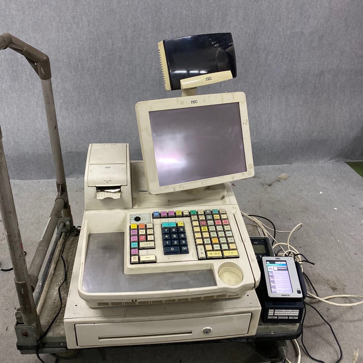 TEC テックPOSターミナル M-8000 東芝テック POSレジ レジ