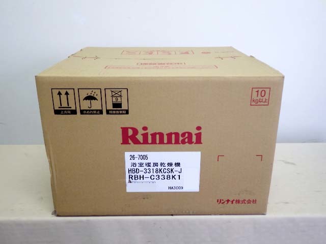 新品 99 3 S R 新品 リンナイ 浴室暖房乾燥機 Rbh C338k1 年製 24時間 換気 香川発 の落札情報詳細 ヤフオク落札価格情報 オークフリー スマートフォン版