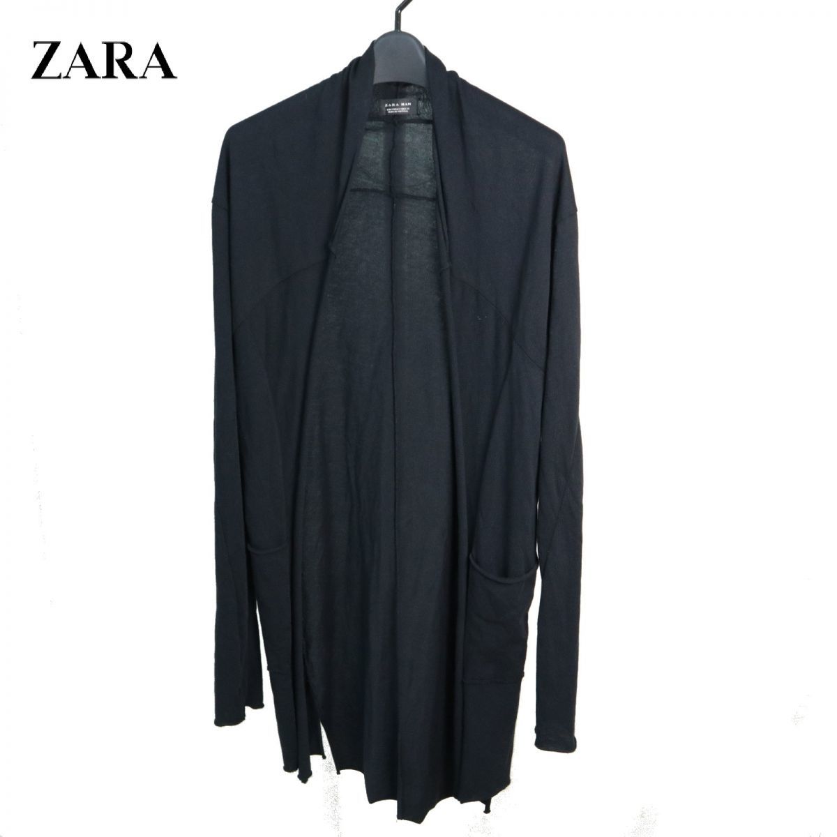 Zara Man ザラ マン ドレープ コットン ニット ロング カーディガン ガウン 羽織 Sz S メンズ 黒 ポルトガル製 C52ta93 の落札情報詳細 ヤフオク落札価格情報 オークフリー スマートフォン版