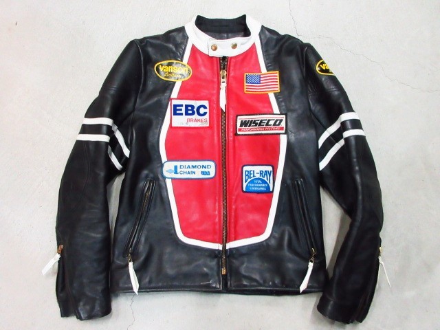 N-559 VANSON RJPレースジャケット　38 レザー　バンソン Vanson RJP レースジャケット ブラック 38 40 オールド バンソン RJP