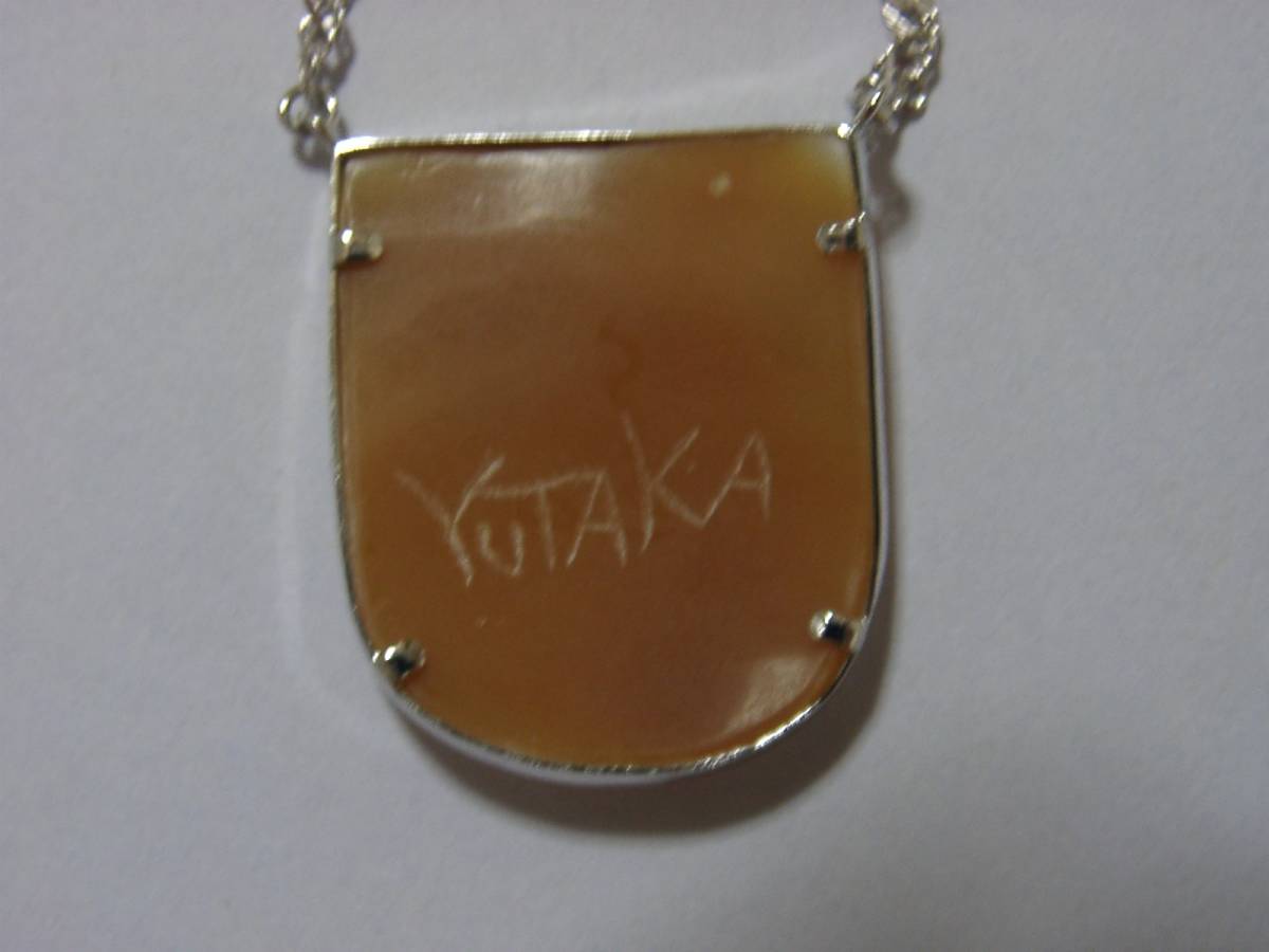 k18 猫カメオ　藤田豊 新品】値下げしました 激レア 激安 藤田豊 作家物 カメオ ネックレス