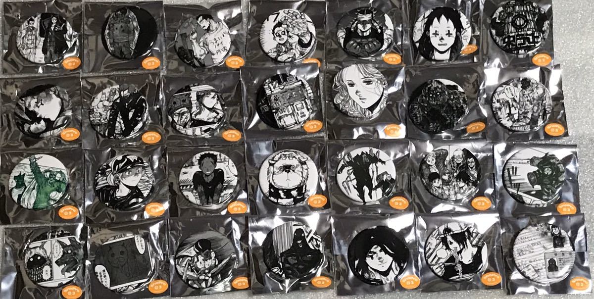ドロヘドロ ☆28種コンプリート☆ 缶バッジ ドロヘドロ原画展 心 限定