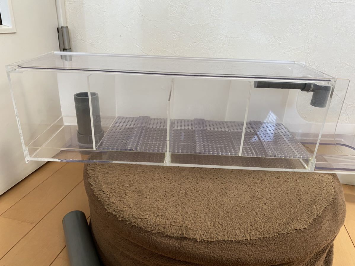 120アクリル水槽用 上部フィルター ウールボックス引き出し式 水中