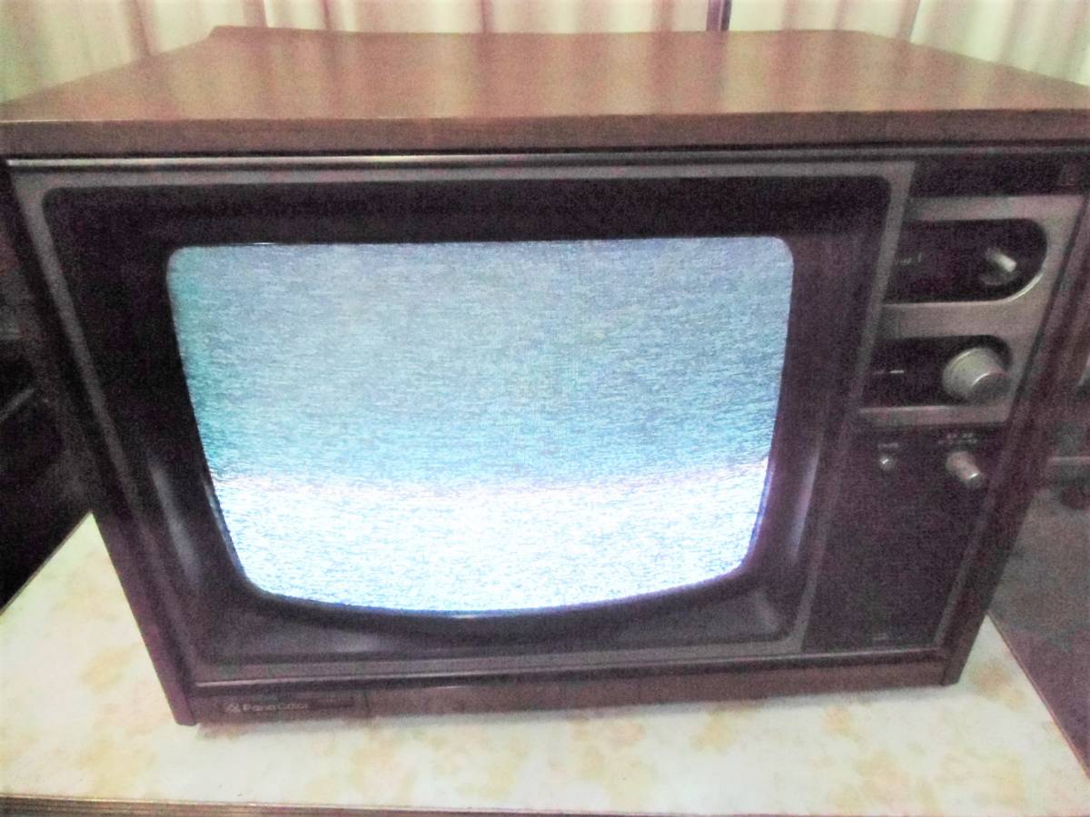 □ モ-234 カラーテレビ 通電OK パナカラー TH18-E35 ナショナル
