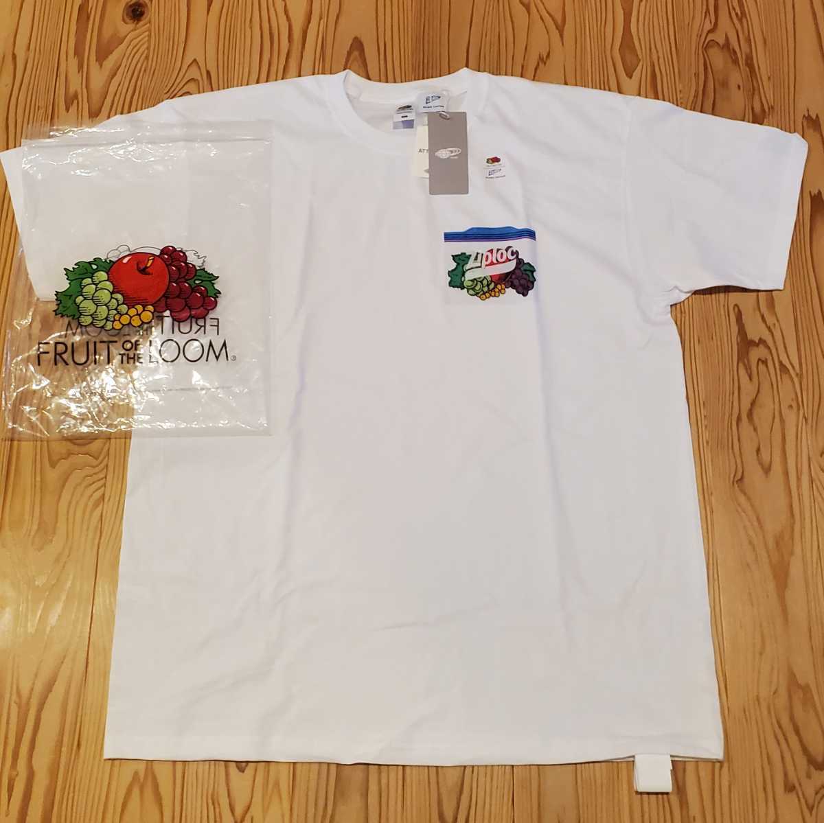 BEAMS - BEAMS×フルーツオブザルーム×ZiplocコラボTシャツ BEAMS×FRUIT OF THE ROOM×Ziploc コラボレーションT