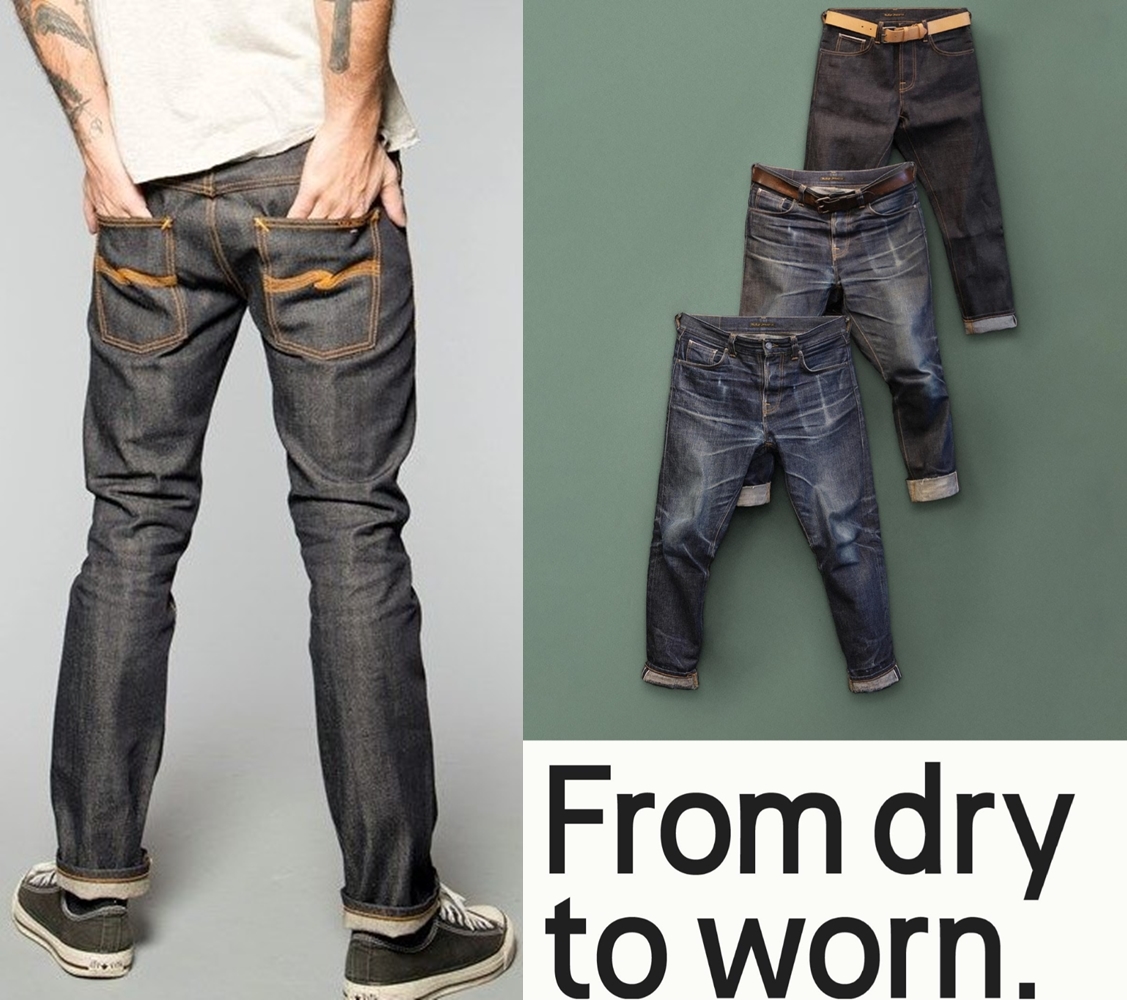 新品】新品 Nudie Jeans Thin Finn Org.Dry Selvage ヌーディー