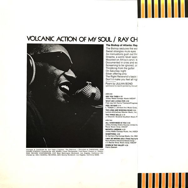 国内盤/帯】Ray Charles レイ・チャールズ / Volcanic Action Of My
