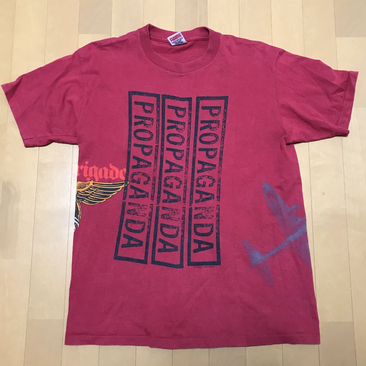 powell peralta Tシャツ ビンテージ マルチプリント バーガンディー