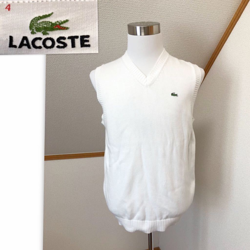 ラコステlacoste ベスト コットン 白 メンズ 4 の落札情報詳細 ヤフオク落札価格情報 オークフリー スマートフォン版