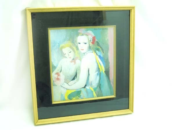 Marie Laurencin 額縁付き　二人の若い女友だち Marie Laurencin 額縁付き 二人の若い女友だち 【公式通販】